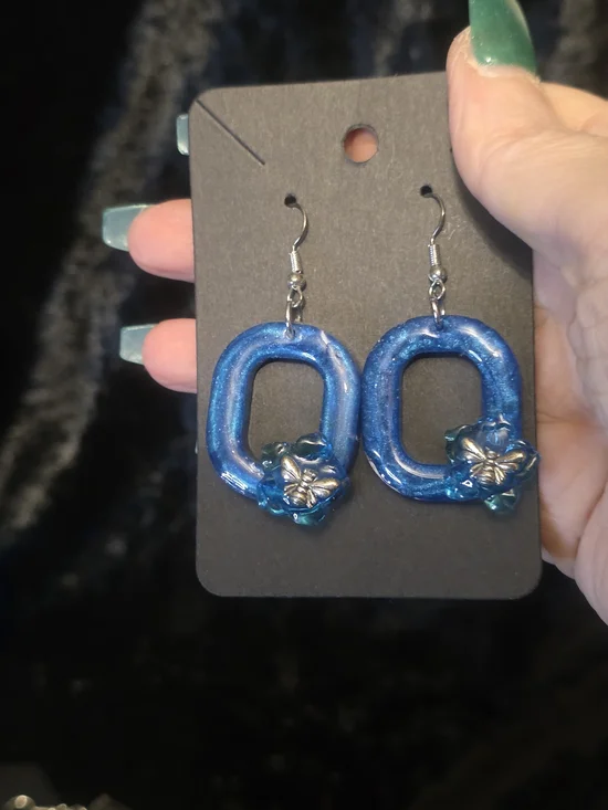 Handmade Colorful Resin Earrings - 3/$12 - Picture 8 of 13